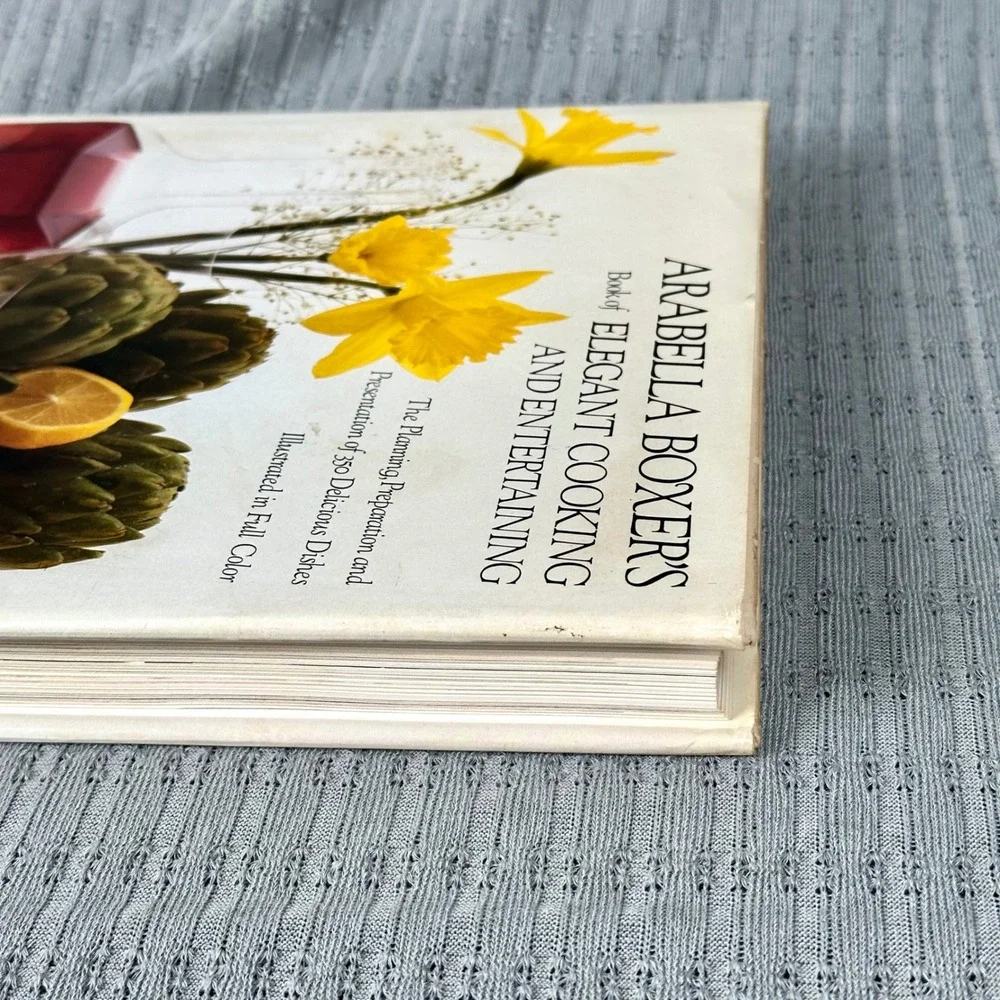 Arabella Boxer Book of Elegant Cooking and Entertaining Hardcover Cookbook Italy